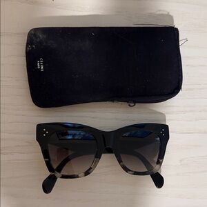 Celine Black and Tortoise Sunglasses